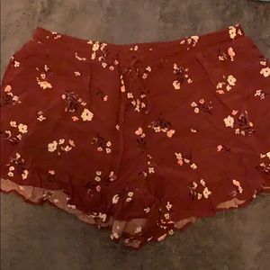 Women’s size large maroon shorts
